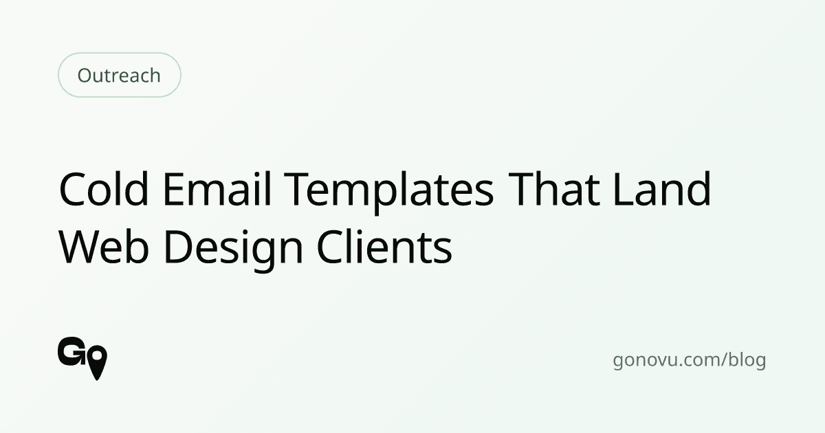 Cold Email Templates That Land Web Design Clients