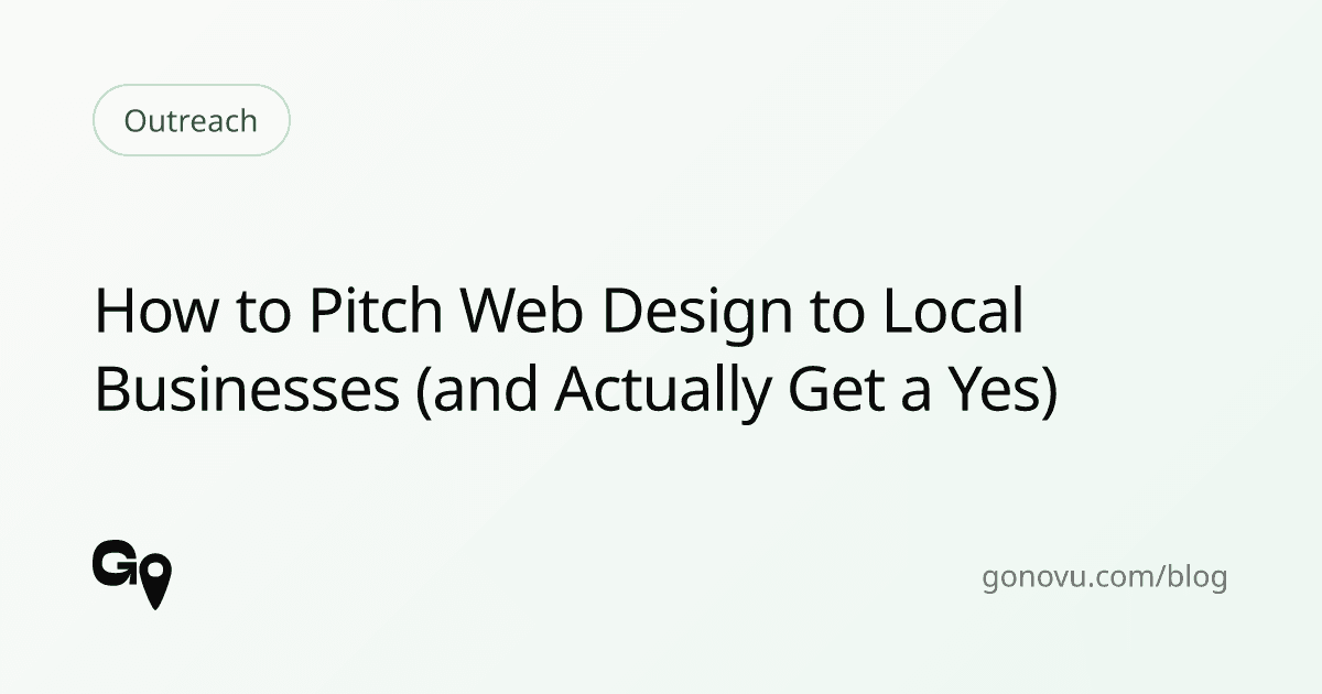 How to Pitch Web Design to Local Businesses (and Actually Get a Yes) — illustration