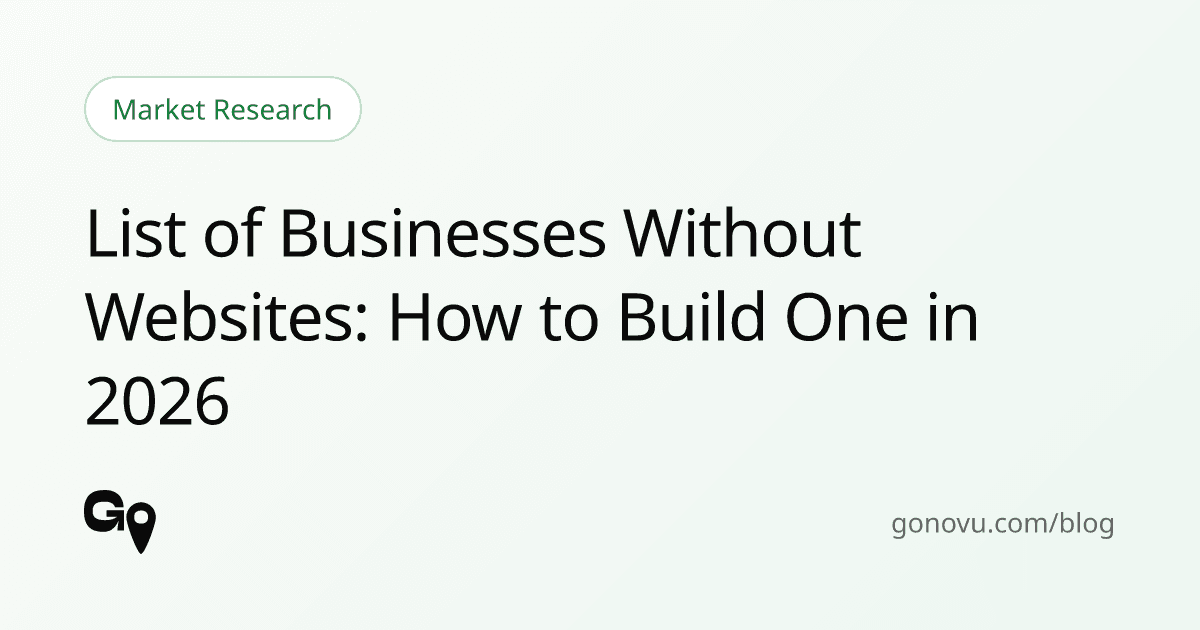 List of Businesses Without Websites: How to Build One in 2026